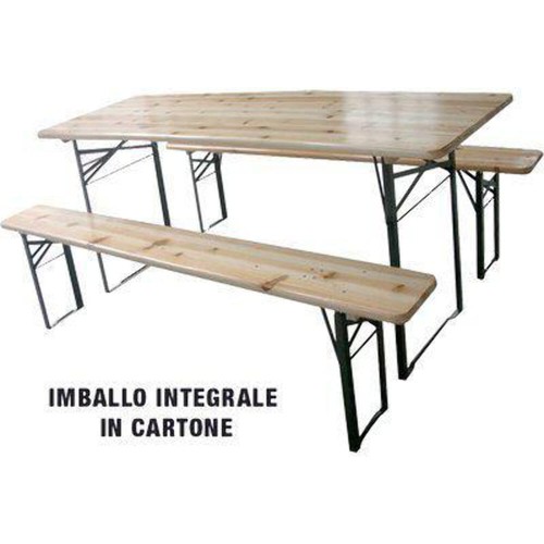 Set tavolo panche birreria - +,