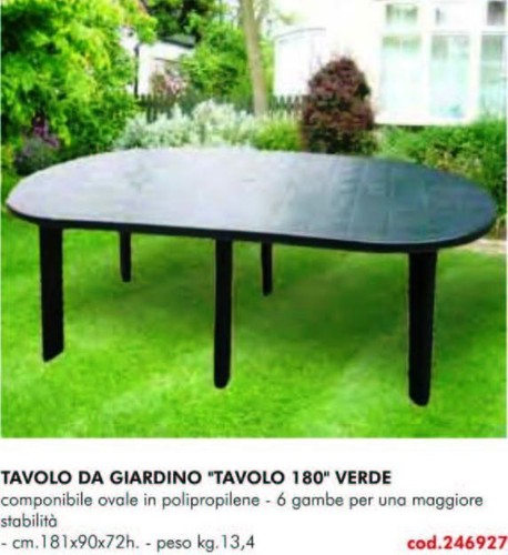 Tavolo plastica giardino - in,