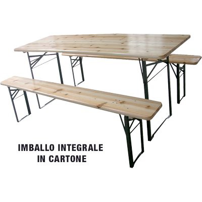 Set tavolo con panche birreria - panche,