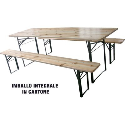 Set tavolo con panche birreria - con,